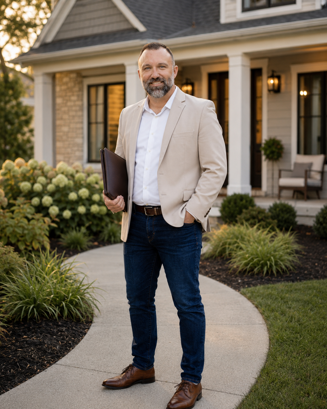 PropWise founder standing in front of a home